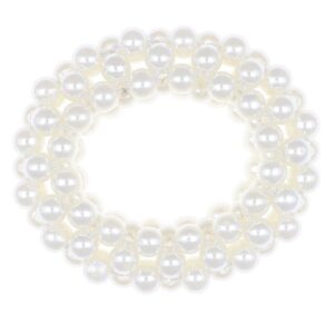Cream Pearl Scrunchie