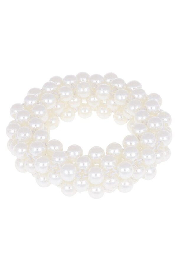 Cream Pearl Scrunchie - Image 3